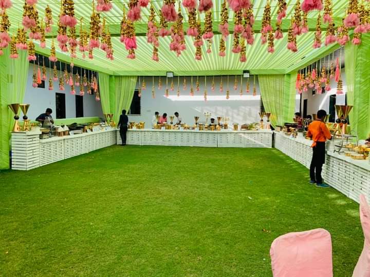 Haldi Catring food decoration